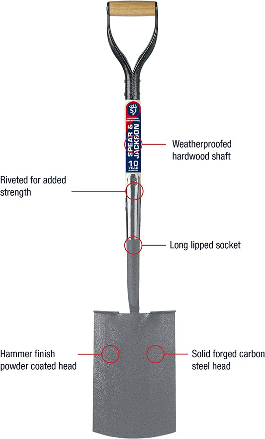 1071AL Professional Treaded Digging Spade