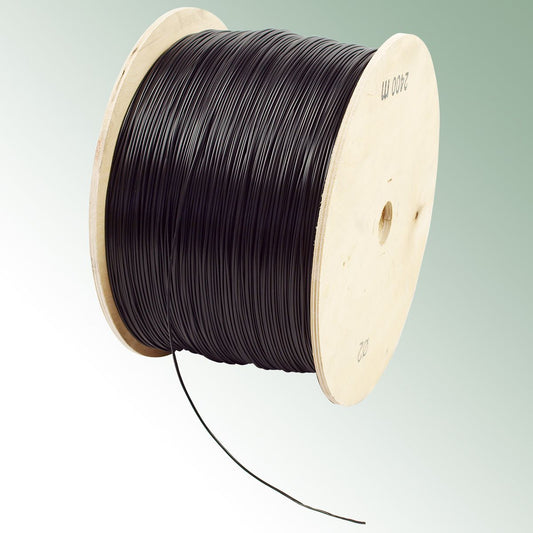 Tying tube 'jumbo roll' 2 mm black 2400 m